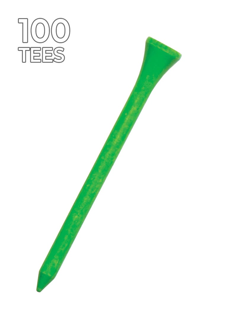 PRIDE GOLF TEE golf tees neon green 100 Count Bag Tees, Citrus Green, Count US - Image 2